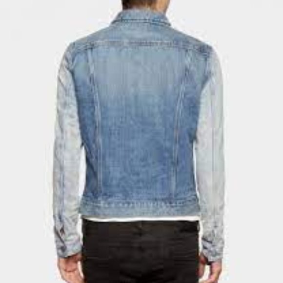 AllSaints Aya Ombe Japanese Denim JacketIndigo L